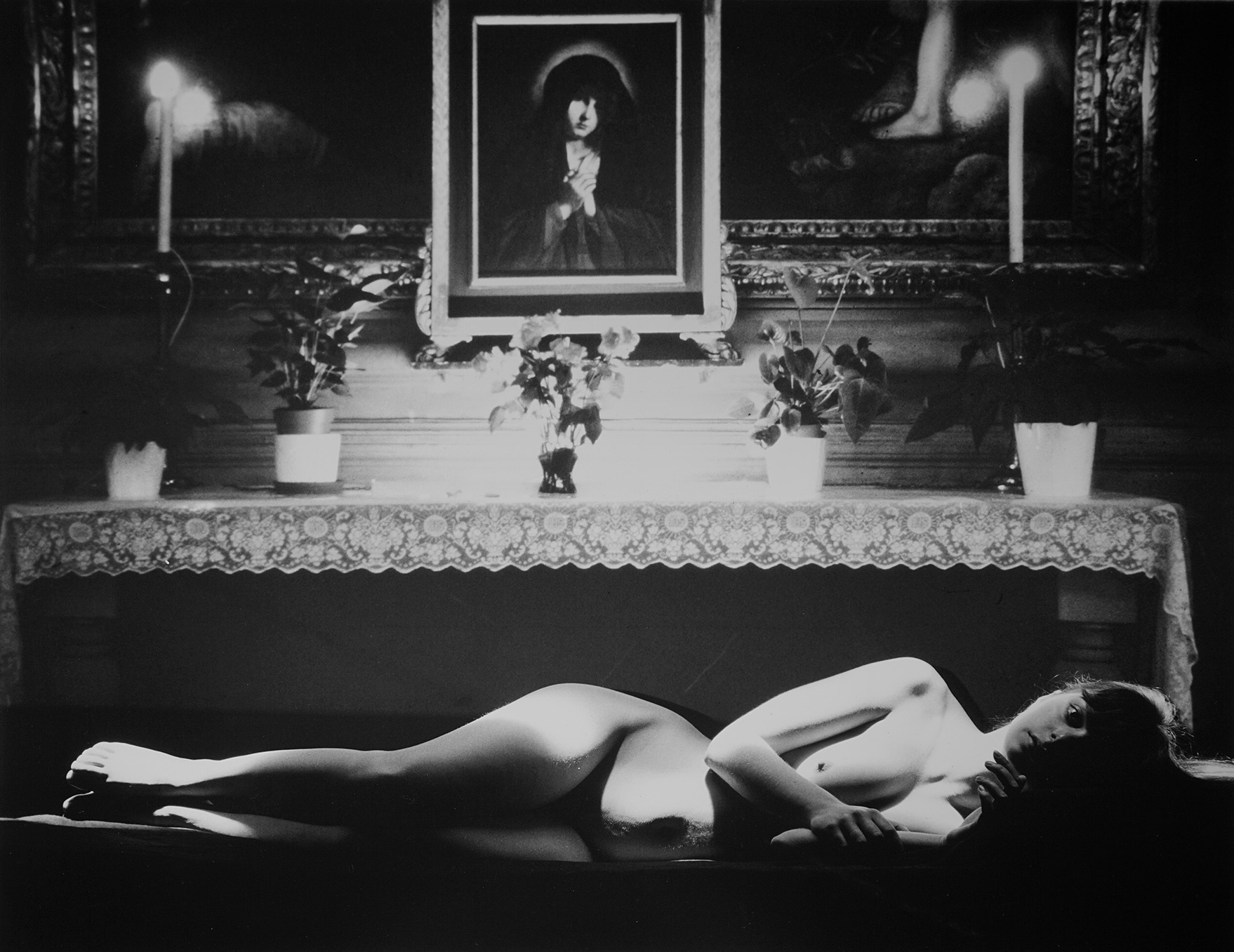 Reclining Figure with Maria Altar by Thom Puckey