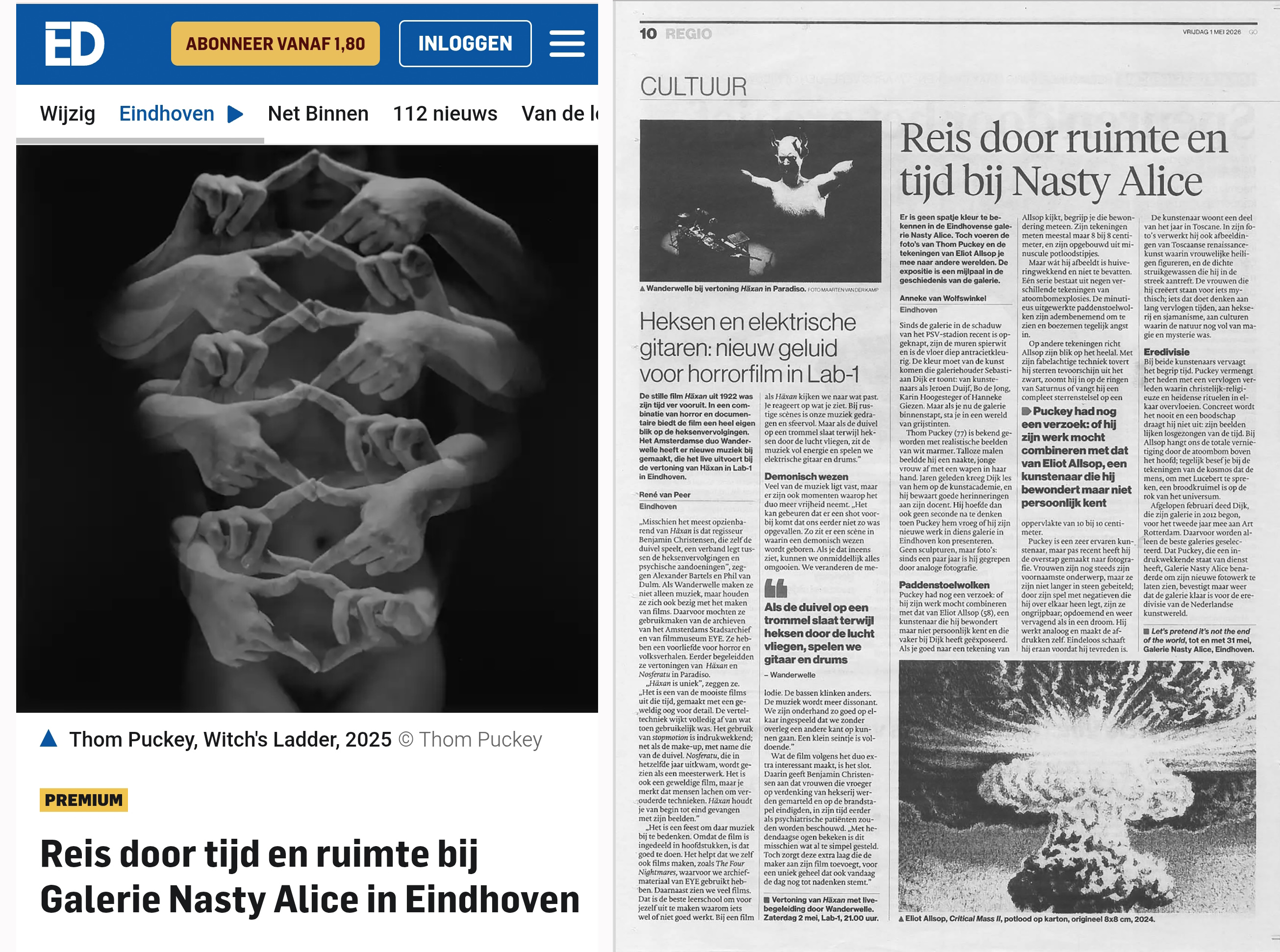 image of Article in the Eindhovens Dagblad - 01 May 2026